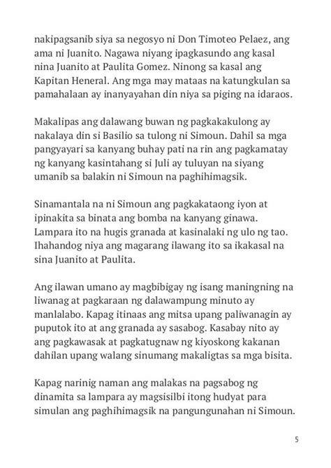 El Filibusterismo Buod ng Buong Kwento (Maikling .